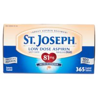 365CT St. Joseph Low Dose Enteric Coated Pain-Relieving Aspirin