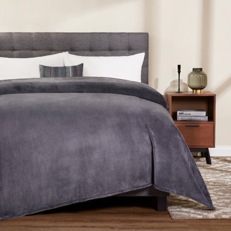 Ballistic Blanket - Mainstays Plush King Bed Blanket, 1 Each