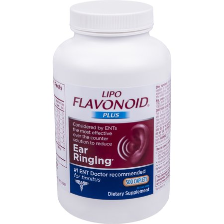 Lipo-Flavonoid Plus Ear Health Supplement Most Effective Over the Counter Solution to Reduce Ear Ringing #1 Ear, Nose and Throat Doctor Recommended for Tinnitus, 500
