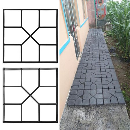 Round Patio Pavers Paving Pavement Concrete Mould Stepping Stone Mold Garden Lawn Path Paver Patio Walkway Pathmate Pavement Mold Reusable ()