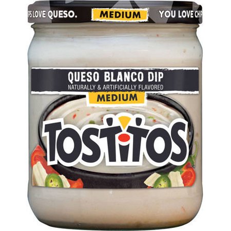 (2 Pack) Tostitos Queso Blanco Dip, 15.0 oz. (Best Chili Con Queso)