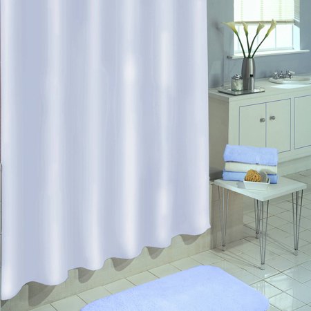 - Excell Medium-Weight Eco-Friendly 100 percent PEVA Shower Curtain Liner, Anti Mildew, 70