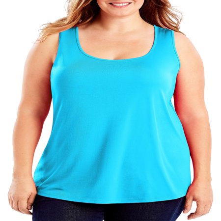 - Women's Plus Size Cool DRI Performance Scoop neck Tank