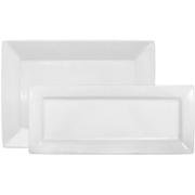 Burgers Platter - Better Homes & Gardens 2-Piece Rectangular Platter Set, White