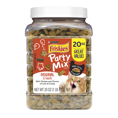 Friskies Cat Treats, Party Mix Original Crunch - 20 oz.