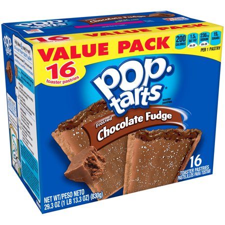 - Kellogg's Pop-Tarts, Frosted Chocolate Fudge, 29.3 oz 16 Ct