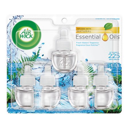 Air Wick Scented Oil 5 Refills, Fresh Waters, (5X0.67oz), Air (Best Air Wick Scent)