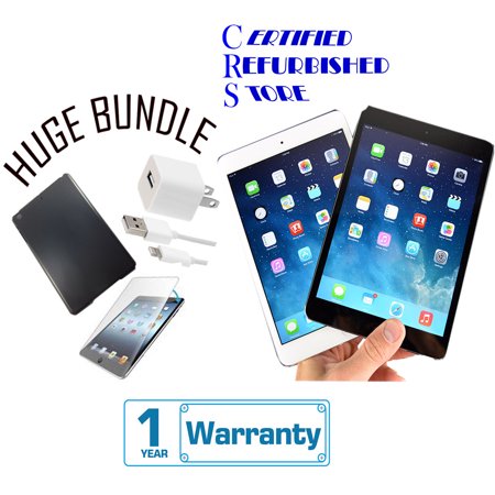 - Apple iPad Mini 1 16GB,32GB,64GB - Wifi - (Certified Open Box) with 1-Year Warranty | Bundle includes iPad Case & Tempered Glass