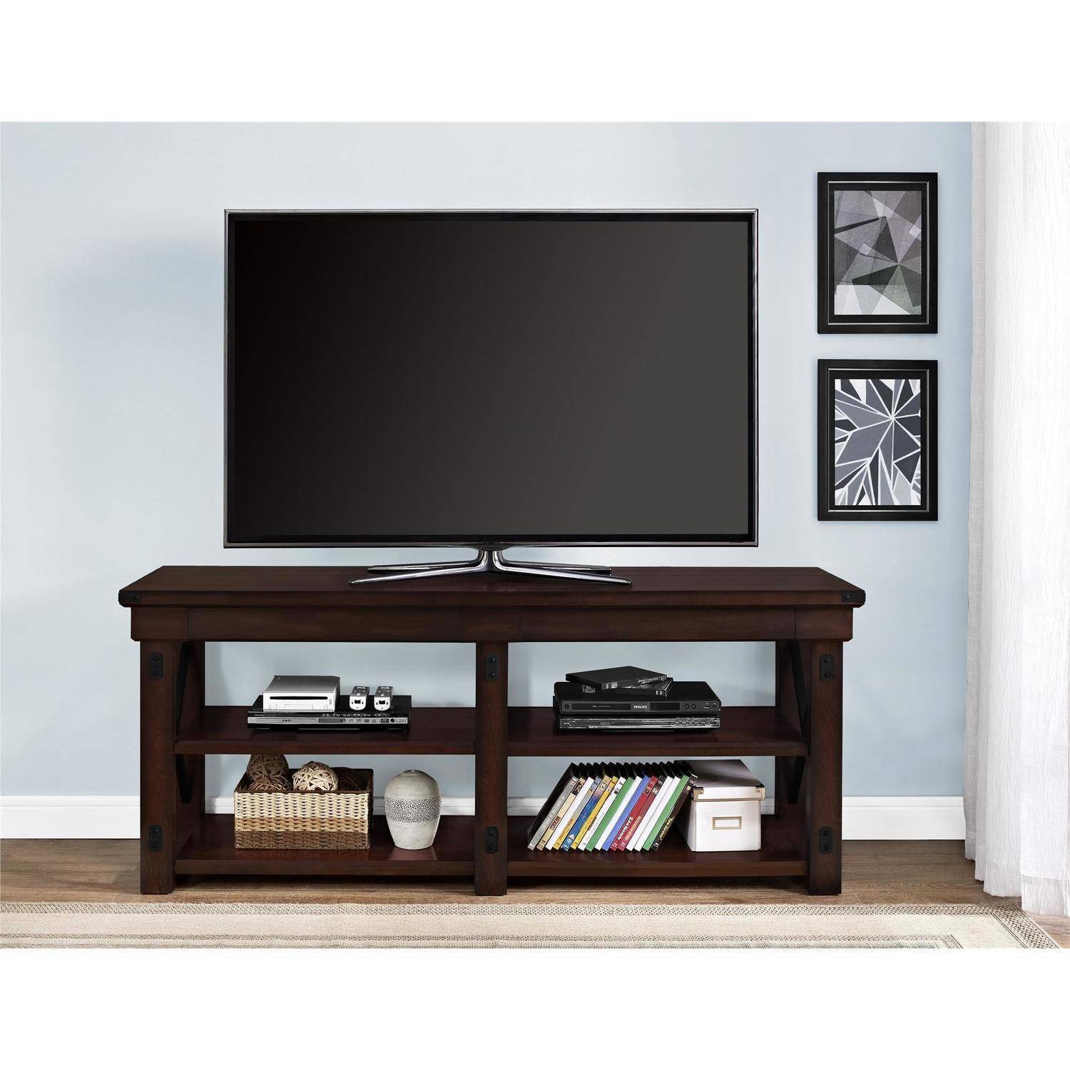 Better Homes and Gardens Preston Park TV Stand for TVs up to 65'', Mahogany