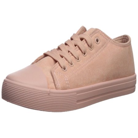 - Qupid Womens Narnia Fabric Low Top Lace Up Fashion Sneakers