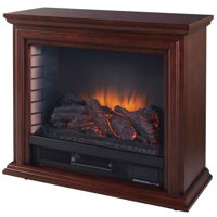 Pleasant Hearth GLF-5002-68 Sheridan Mobile Infrared Fireplace - Cherry