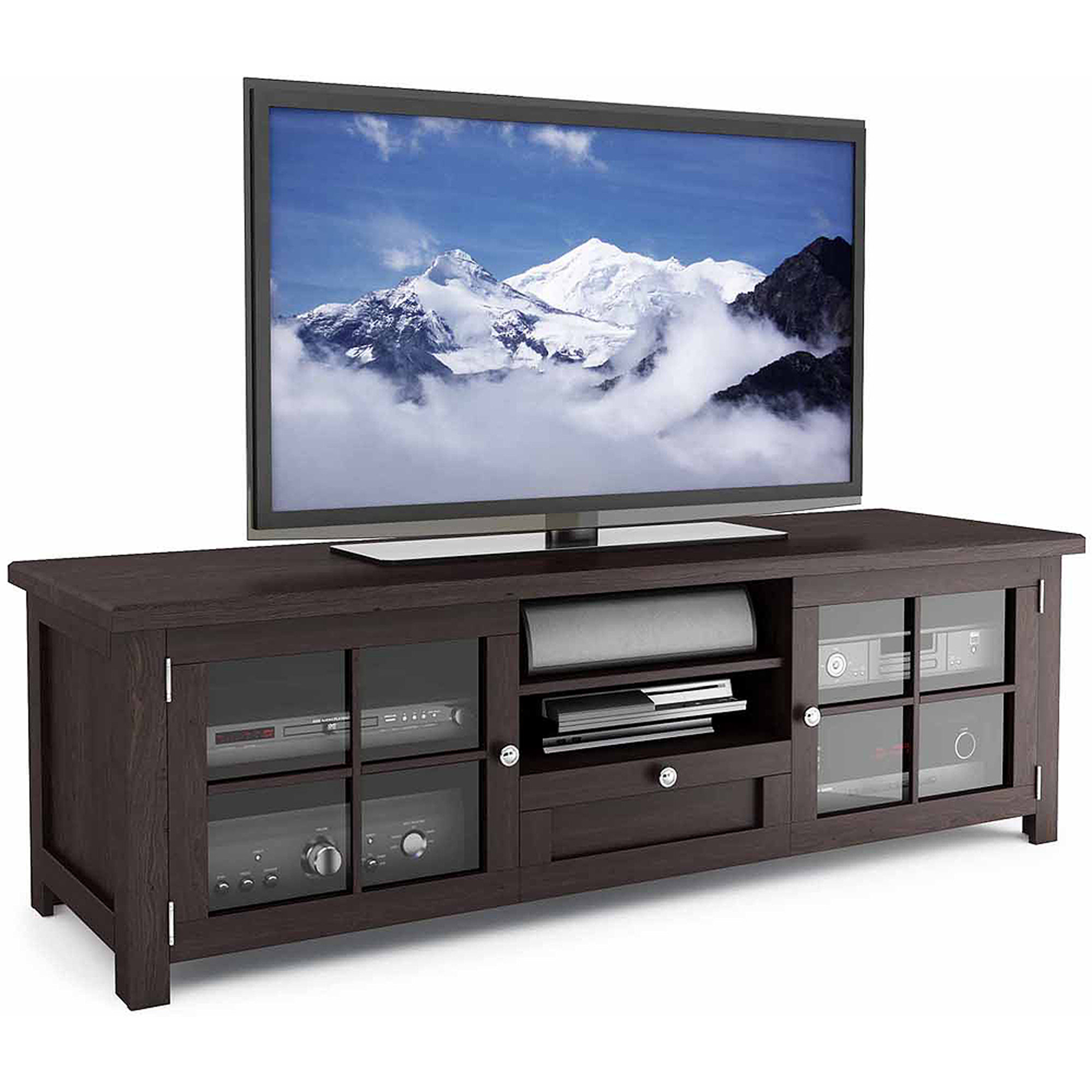 Sonax Arbutus Dark Espresso Stained Wood TV Bench for TVs up to 70''