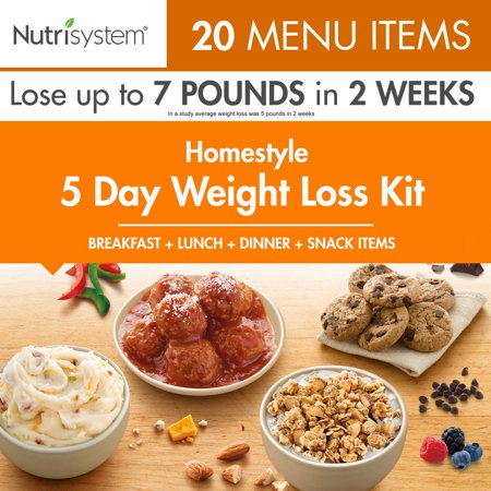 Nutrisystem 5 Day Homestyle Weight Loss Kit, 4.5 Lbs, 15 Meals And 5 ...