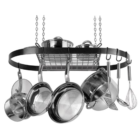 - Range Kleen CW6000 Black Enameled Steel Oval Hanging Pot Rack