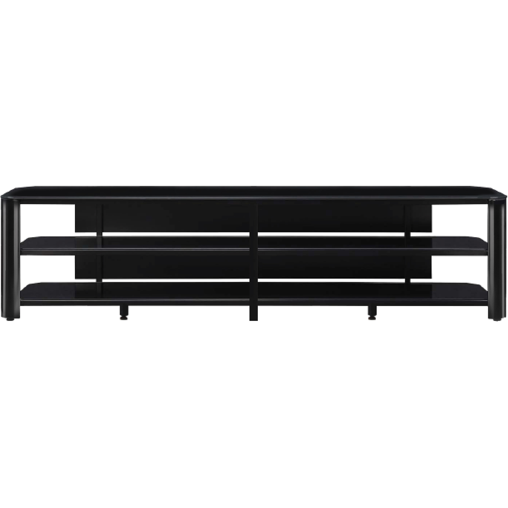 Innovex Oxford Glass Black TV Stand for TVs up to 83''