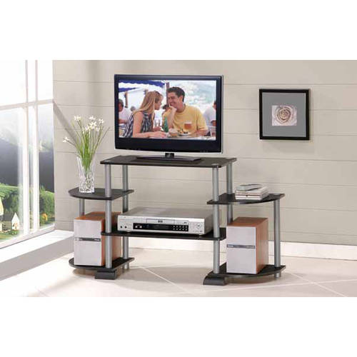 Turn-N-Tube Rounded Corner TV Stand Entertainment Center, Multiple Colors