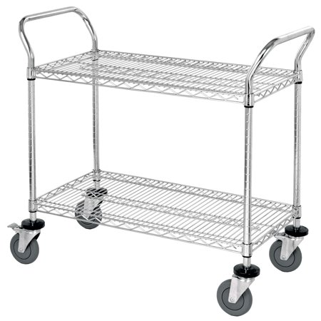 Chrome Open Base Utility Cart - 18