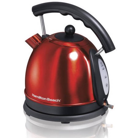 Red Classic Kettle - Hamilton Beach 1.7 Liter Dome Electric Kettle