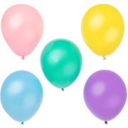 Pearlized Latex Balloons, 12 in, Pastel, 72ct