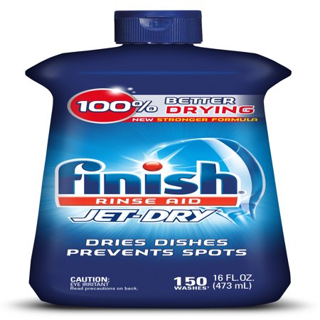 Finish Jet-Dry Rinse Aid, 16oz, Dishwasher Rinse Agent & Drying