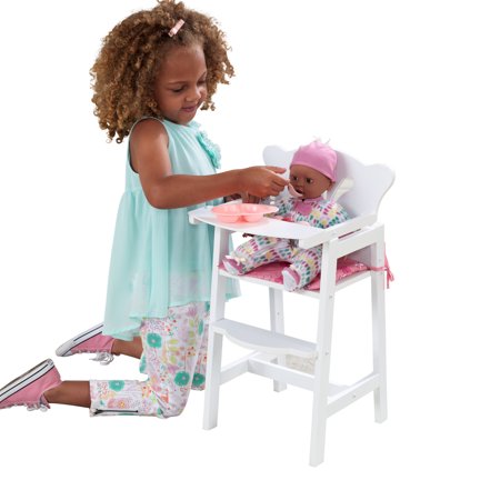 Baby Doll High Chair Furniture - KidKraft Lil' Doll High Chair