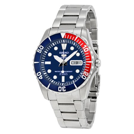 Automatic Titanium Mens Watch - Men's 5 Automatic SNZF15K Black Stainless-Steel Automatic Dress Watch