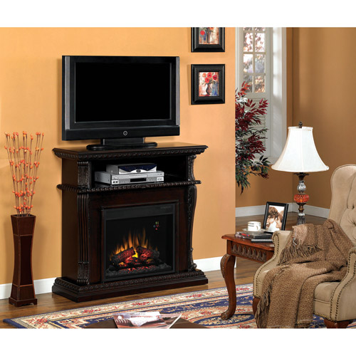 ChimneyFree Dual Entertainment Fireplace, Burnished Walnut