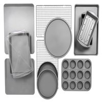 BakerEze 12-Piece Bakeware Set, Muffin Cookie & Pizza Pans