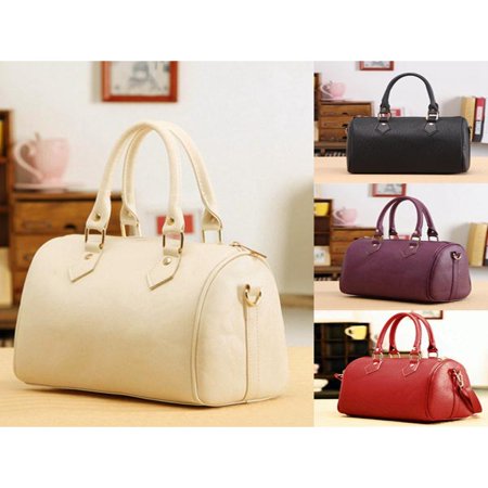 - Fashion Women Girls PU Leather Messenger Satchel Handbag School Shoulder Bag Tote Purse