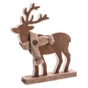 Reindeer Decorations 9 5 Country Cabin Brown Standing Reindeer Christmas Table Top Piece Decoration