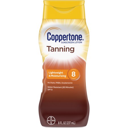coppertone spf tanning lotion vitamin sunscreen 8oz defend glow walmart