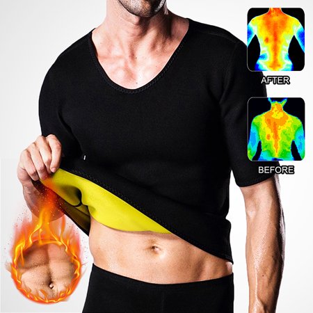 Men's Body Shaper Neoprene Vest Hot Sweat Shirt Body Slimming Corset Fat Burner Gym Sports Sauna Weight Loss (Best Gym Workout For Fat Loss)