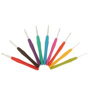 Meigar 9/11/12Pcs Crochet Hooks Set Ergonomic Soft Rubber Grip Handle and Aluminum