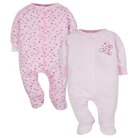 Wonder Nation - Wonder Nation Zip Up Sleep N Play Sleeper, 2pk (Baby ...