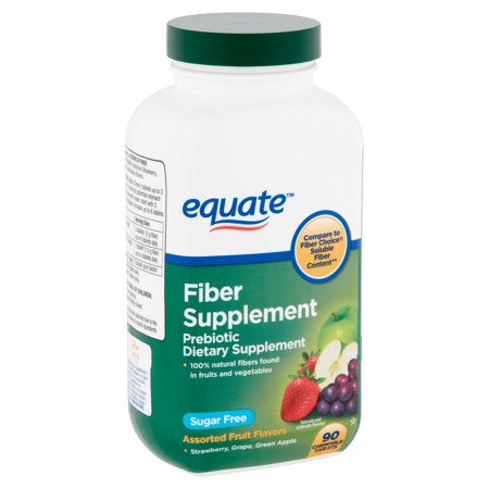 Equate Fiber Supplement Assorted Fruit Flavors Chewable Tablets, 90 (The Best Fiber Pills)