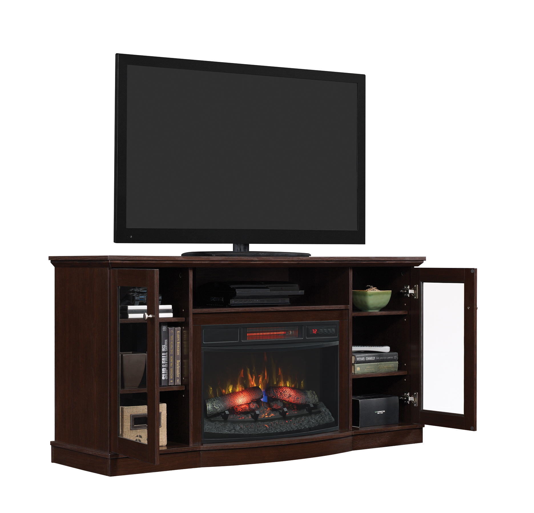 ChimneyFree Media Electric Fireplace for TVs up to 65'', Multiple Colors