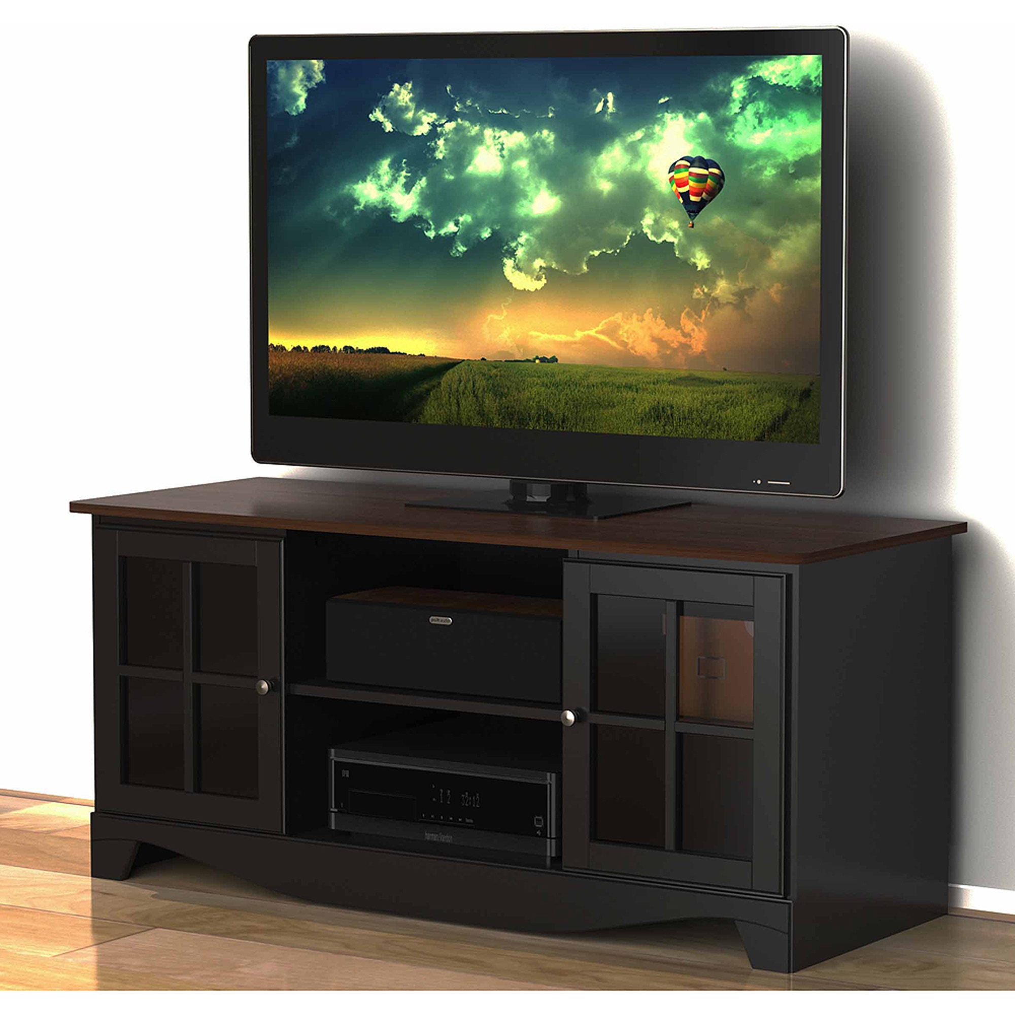 Nexera Pinnacle Cinnamon/Cherry HEC TV Stand for TVs up to 54''