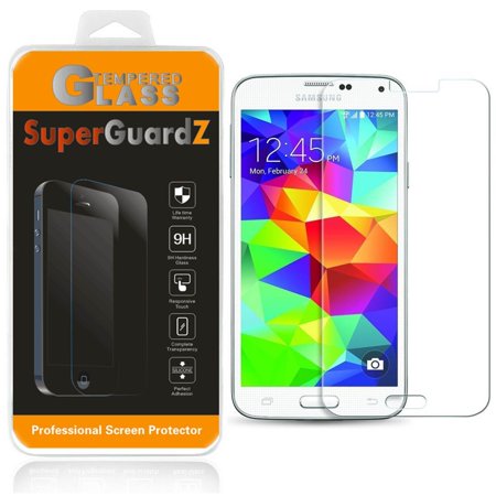 For Samsung Galaxy S5 - SuperGuardZ Tempered Glass Screen Protector, 9H, Anti-Scratch, Anti-Bubble,