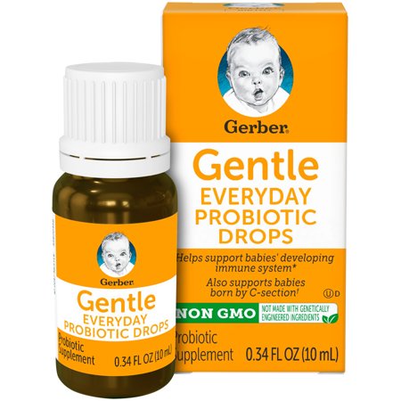 Gerber Gentle Everyday Probiotic Drops, 0.34 fl. (Best Probiotic Brands For Ibs)