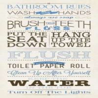 Bathroom Canvas Art - Stephanie Marrott (10 x 20)