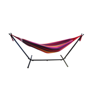Mainstays Striped Hammock with Metal Stand & Portable Carrying Case