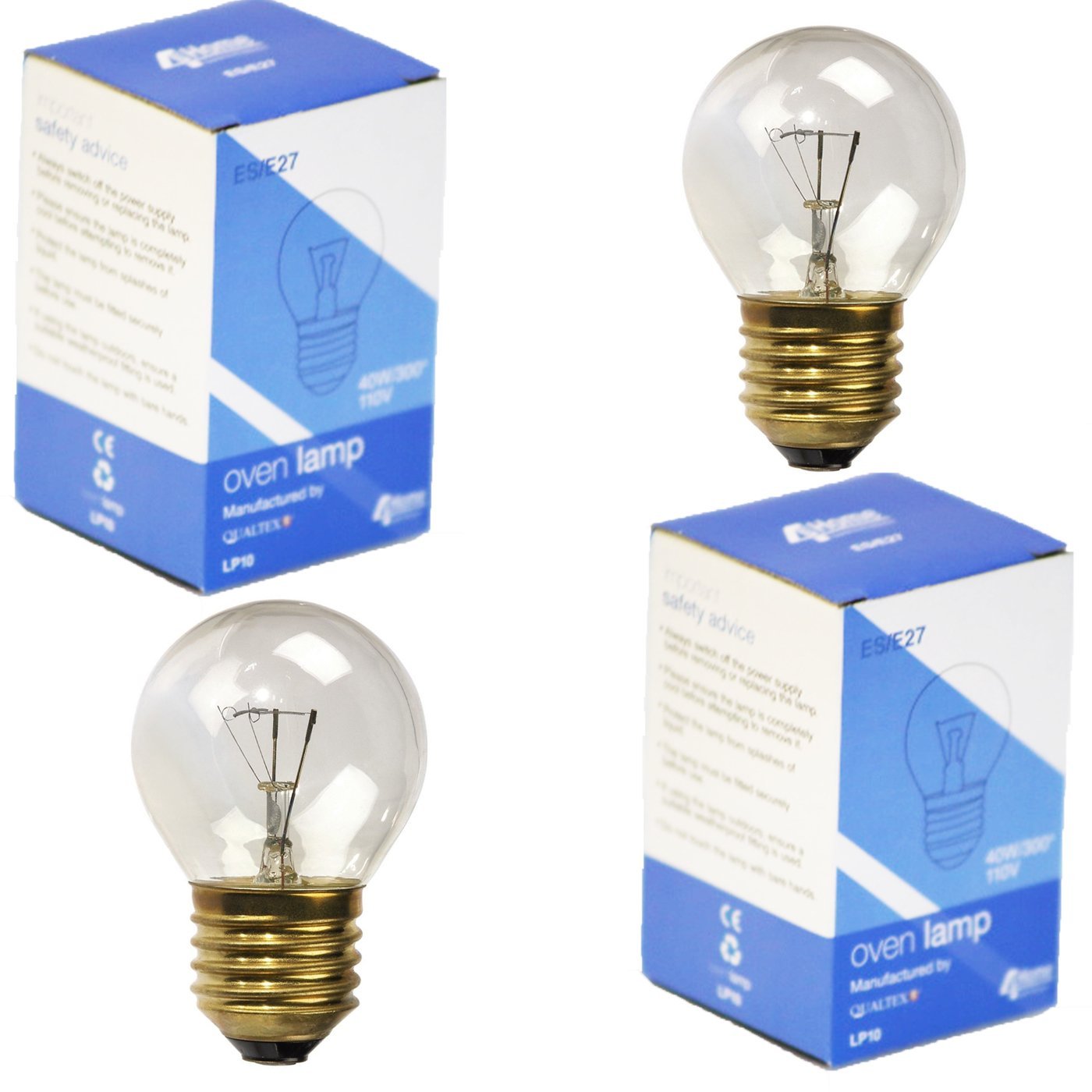Safety Coated Oven Light Bulb A15 40W 40A15