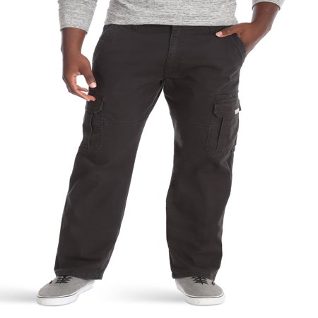wrangler big men's relaxed fit cargo pant with stretch