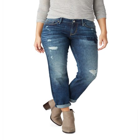 Extra Slim Slim Jeans - Signature by Levi Strauss & Co. Women's Modern Slim Cuffed Jeans