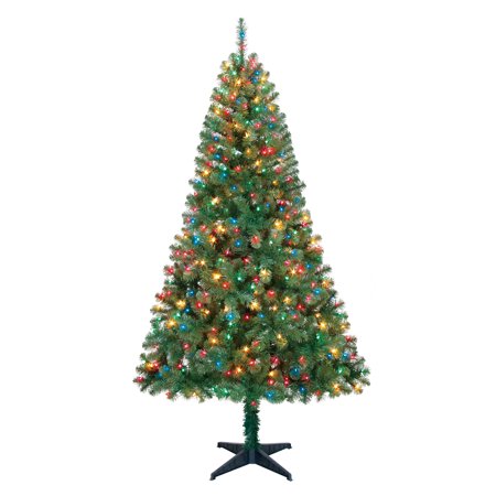 Holiday Time 6.5ft Pre-Lit Madison Pine Artificial Christmas Tree Holiday Time 6.5ft Pre-Lit Madison Pine Artificial Christmas Tree with 350 Multicolored Lights - Holiday Time 6.5ft Pre-Lit Madison Pine Artificial Christmas Tree