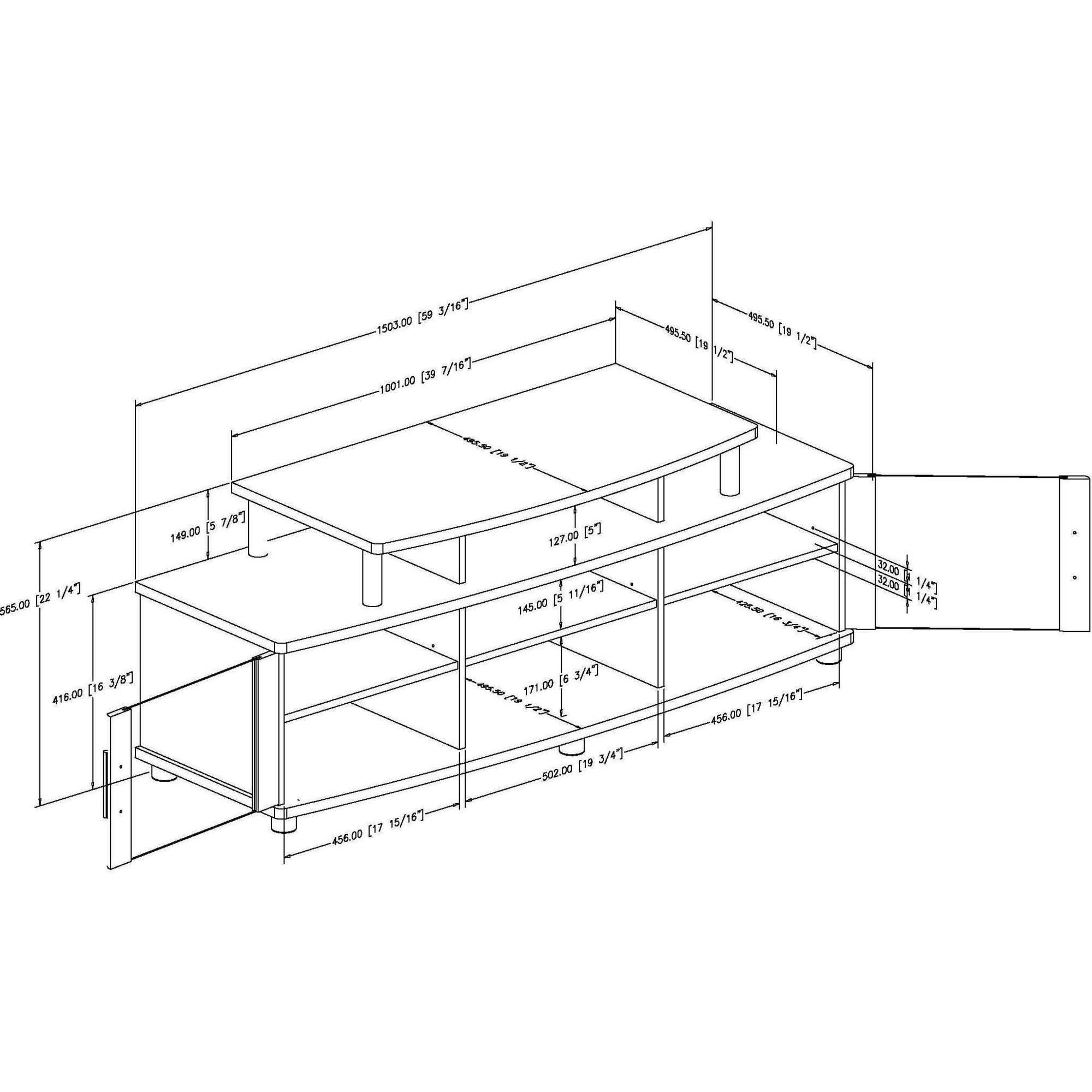 South Shore City Life TV Stand, for TVs up to 50'', Multiple Finishes