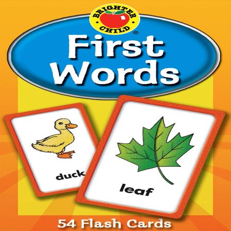 First Words Flash Cards (Paperback) (Best Math Flash Cards)