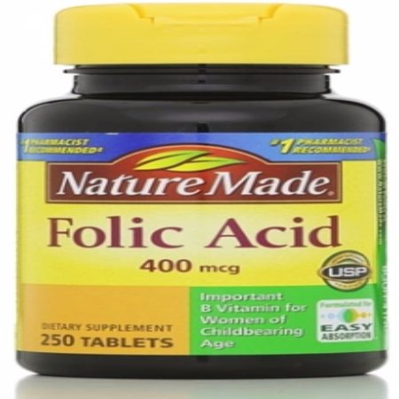 2 Pack - Nature Made Folic Acid 400 mcg Tablets 250 ea - Walmart.com