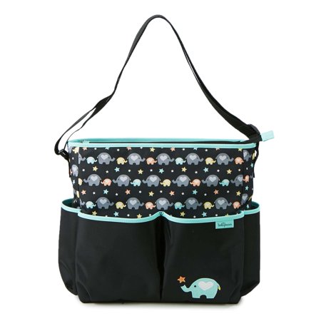 Baby Boom Elephant Print Tote Diaper Bag - literacybasics.ca