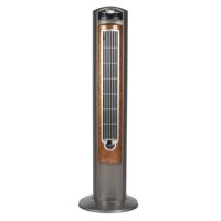 Lasko 42" Wind Curve 3-speed Tower Fan with Fresh Air Ionizer, Model #2554, Gray with Remote